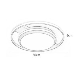 Moderne Minimalistisk Innfelt Lampe Rundt Taklampe