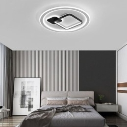 Moderne Minimalistisk Taklampe Rund Og Firkantet Innfelt Lampe