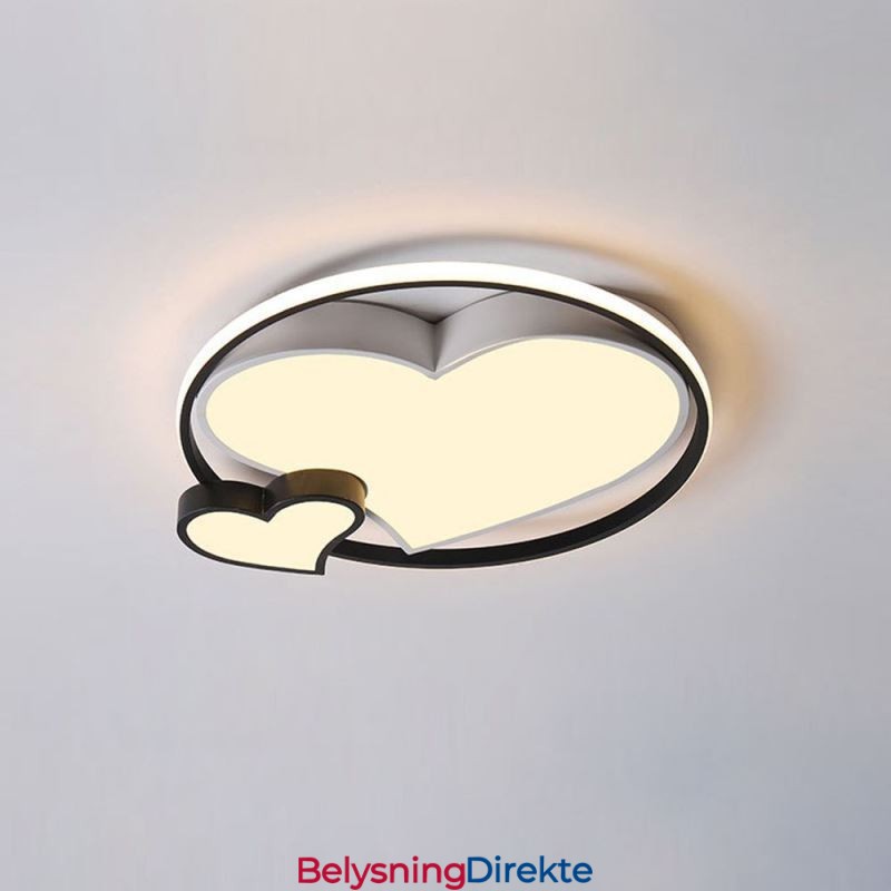 Dobbelt Hjerter Innfelt Taklampe Dekorativ Belysning