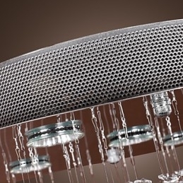 Krystalllysekrone Med 5 Lysdioder (K9-Krystall)