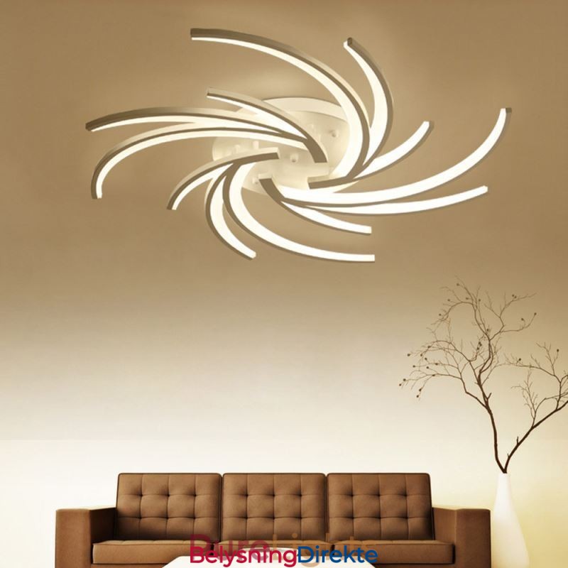 Uregelmessig Lineær Innfelt Taklampe Moderne Belysning