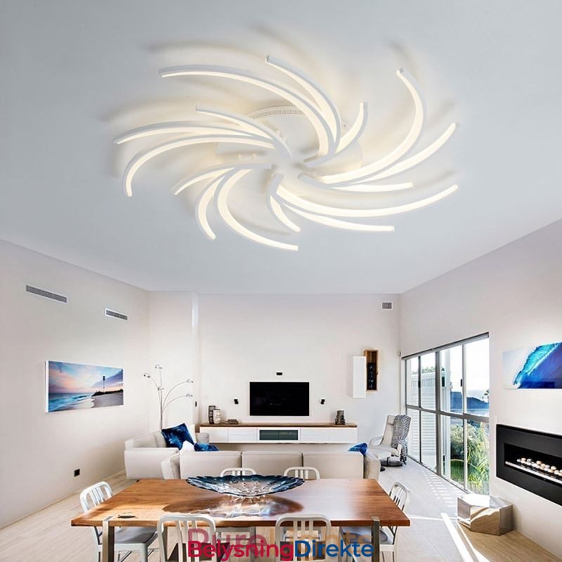 Uregelmessig Lineær Innfelt Taklampe Moderne Belysning