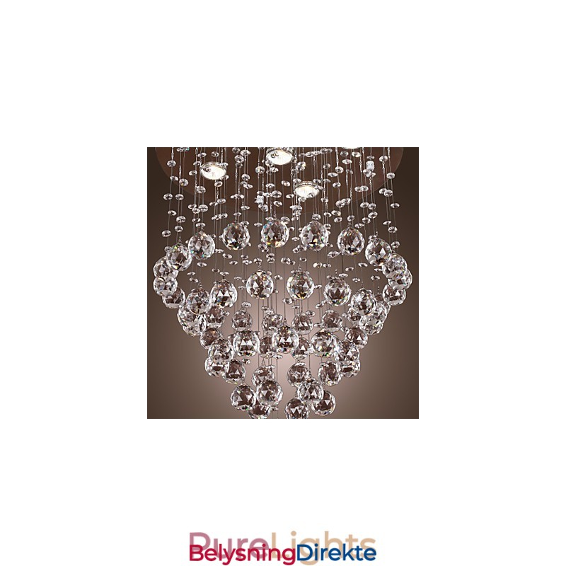 Krystalllysekrone Med 5 Lysdioder (K9-Krystall)