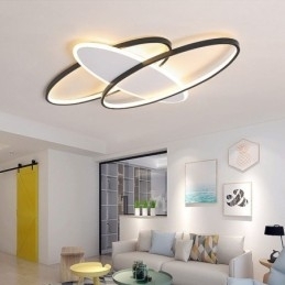Moderne Oval Taklampe I Akryl, Innfelt