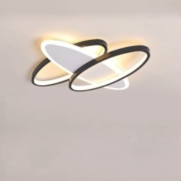 Moderne Oval Taklampe I Akryl, Innfelt