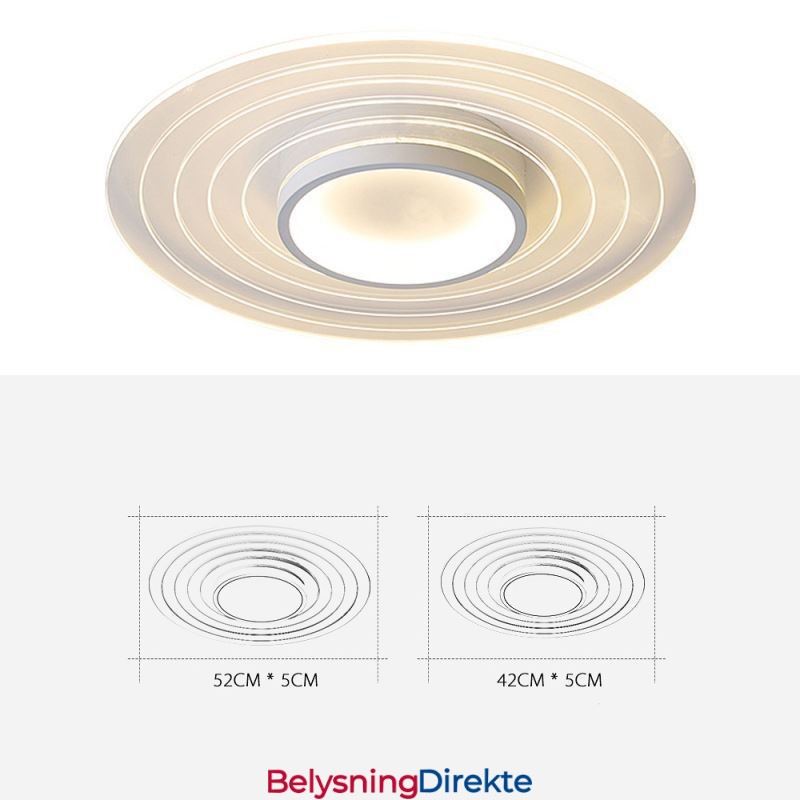 Moderne, Sirkulær, Innfelt Taklampe, Minimalistisk Lampe