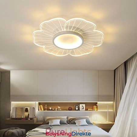 Minimalistisk Taklampe Med Kronblad, Kreativ Dekorasjon