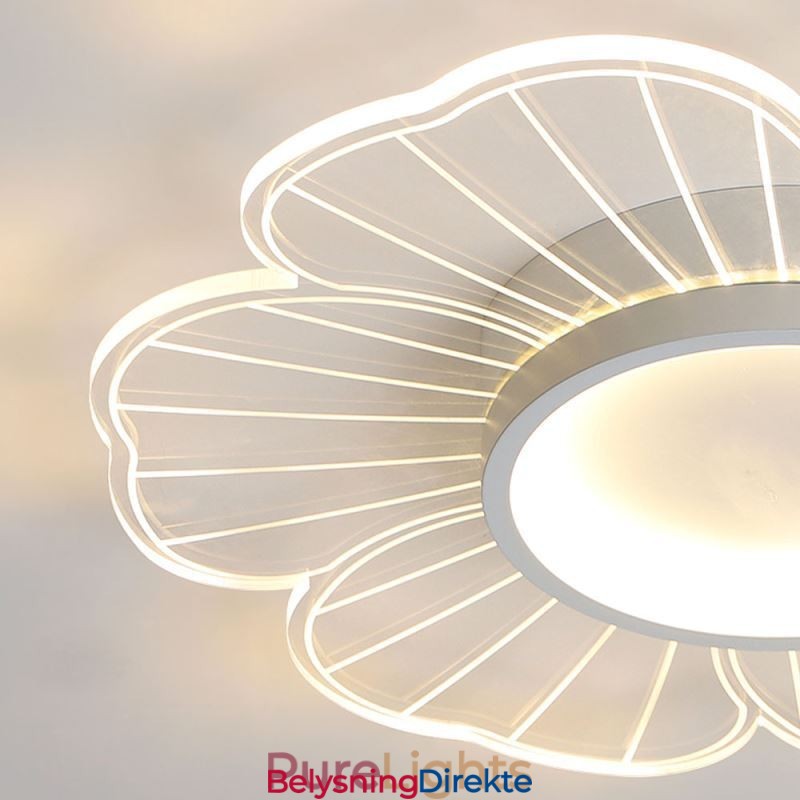 Minimalistisk Taklampe Med Kronblad, Kreativ Dekorasjon