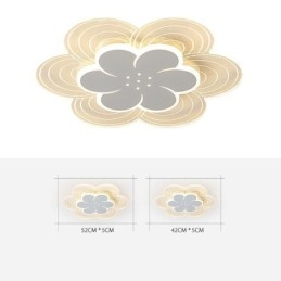 Nydelig Taklampe Med Petal-Motiv, Minimalistisk Akryl