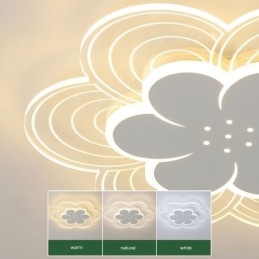 Nydelig Taklampe Med Petal-Motiv, Minimalistisk Akryl