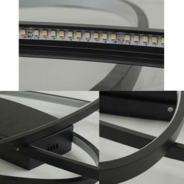 Moderne Oval Innfelt Taklampe I Akryl, Dekorativ Lampe