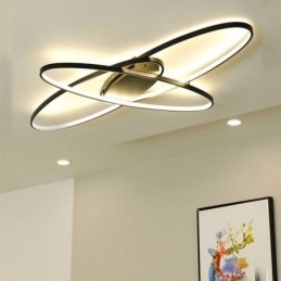 Moderne Oval Innfelt Taklampe I Akryl, Dekorativ Lampe