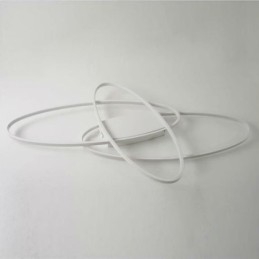 Moderne Oval Innfelt Taklampe I Akryl, Dekorativ Lampe