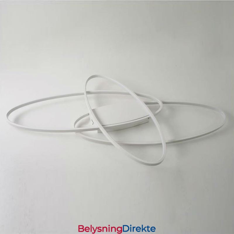 Moderne Oval Innfelt Taklampe I Akryl, Dekorativ Lampe