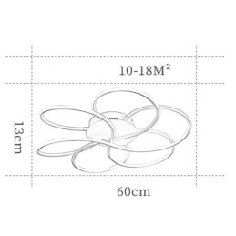 Lineær, Innfelt Taklampe Moderne Blomsterdesignlampe