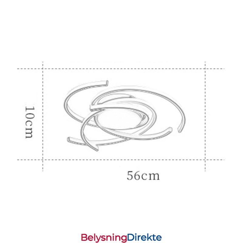 Moderne Akryl Innfelt Taklampe Kreativ Dekorasjonsbelysning