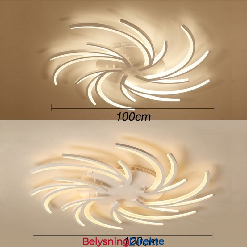 Moderne Vindmølle Innfelt Taklampe Uregelmessig Dekorasjonsbelysning