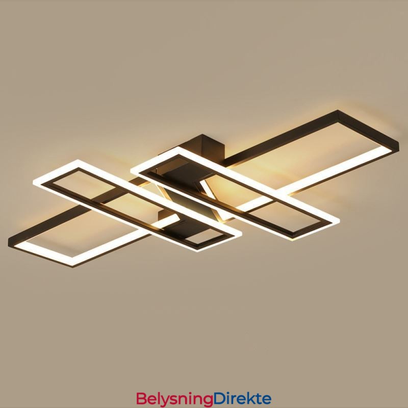 4-Lyss Innfelt Taklampe Moderne Geometrisk Lineær Dekorativ Lampe