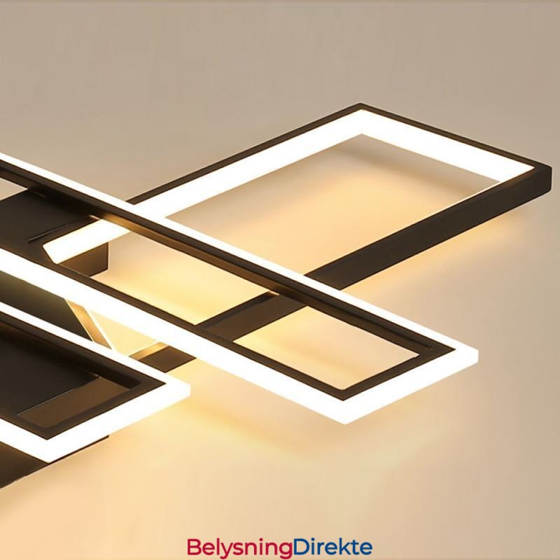 4-Lyss Innfelt Taklampe Moderne Geometrisk Lineær Dekorativ Lampe