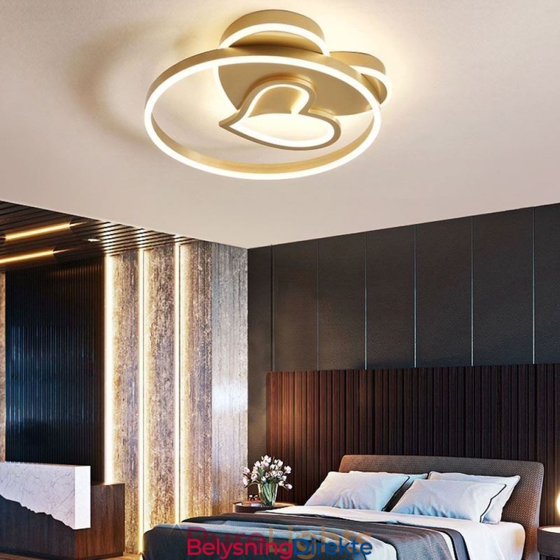 Moderne Innfelt Akryl Dobbeltlags Hjerteformet Taklampe