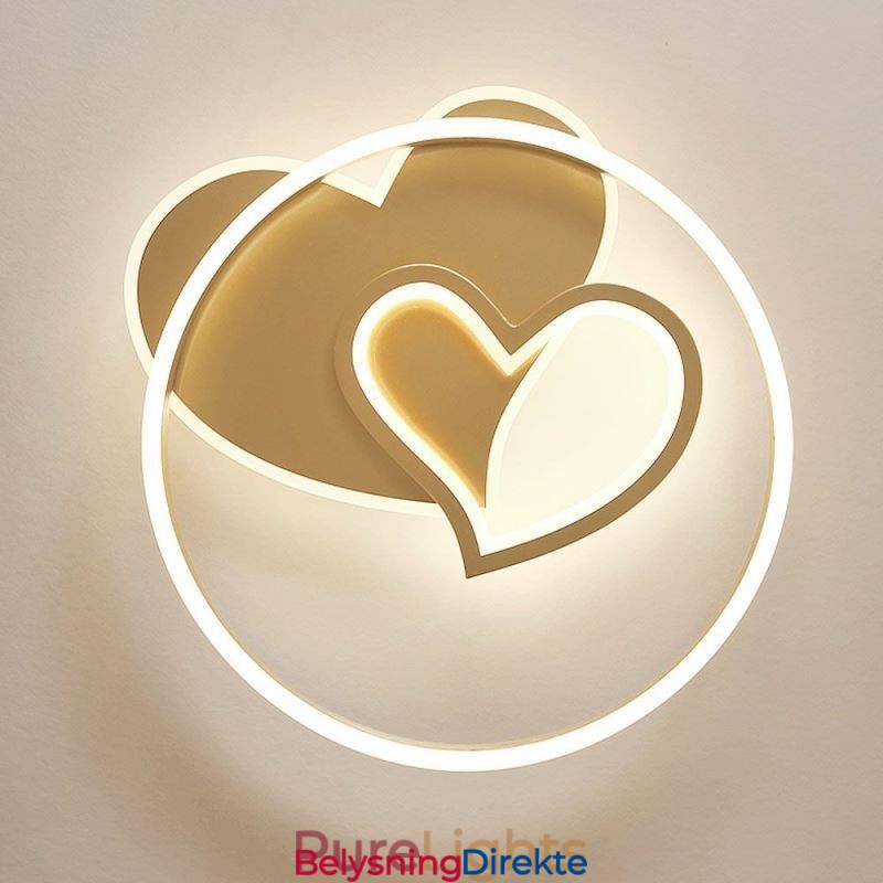 Moderne Innfelt Akryl Dobbeltlags Hjerteformet Taklampe