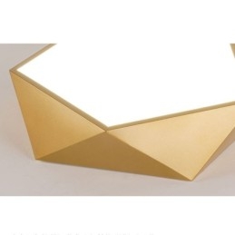 Gull Geometrisk Innfelt Akryl Taklampe