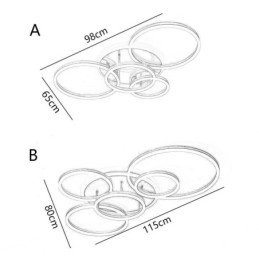Halo Ring Innfelt Moderne Akryl Taklampe
