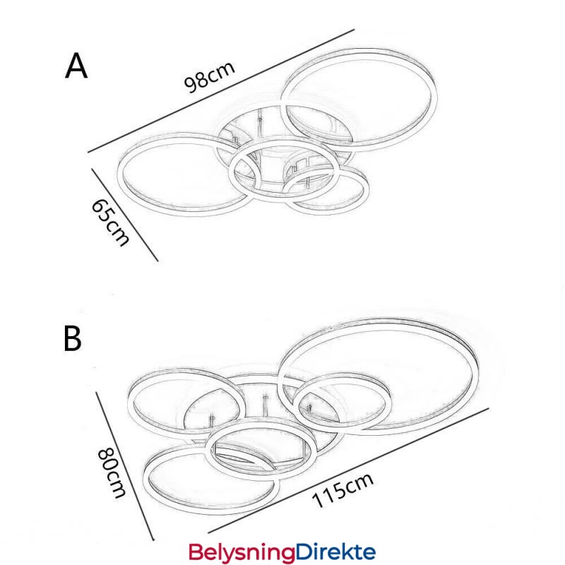 Halo Ring Innfelt Moderne Akryl Taklampe