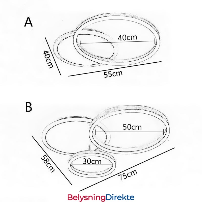 Moderne, Innfelt, Rund, Gullfarget Taklampe