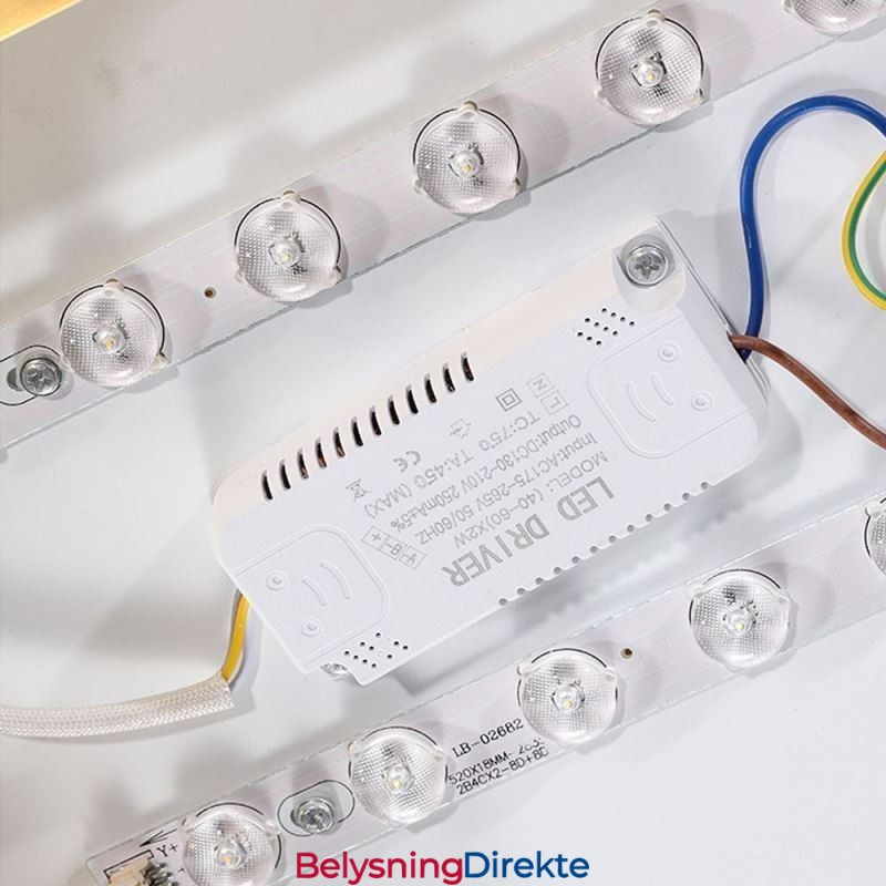 Rund, Innfelt, Moderne, Gyllen Akryl Taklampe