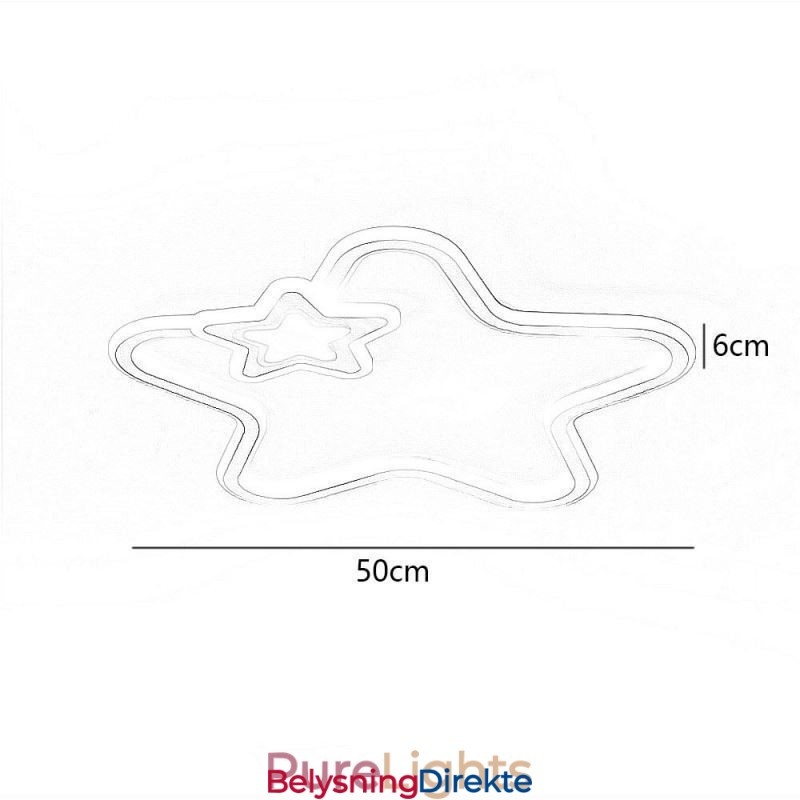 Kreativ Stjerne, Innfelt, Gyllen Stjerne-Taklampe