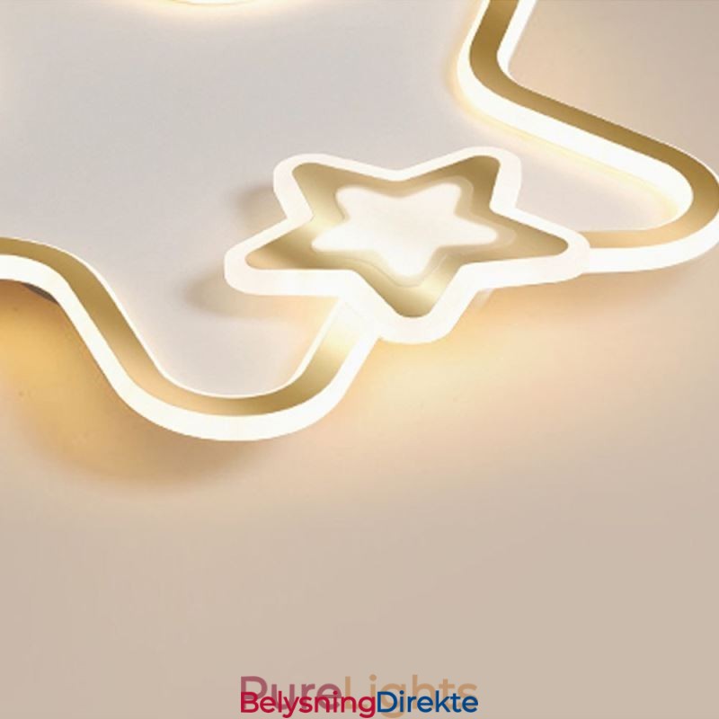 Kreativ Stjerne, Innfelt, Gyllen Stjerne-Taklampe