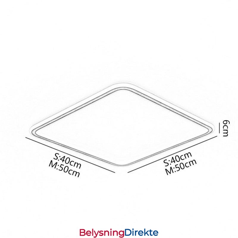 Moderne Minimalistisk, Innfelt Ultratynn Taklampe
