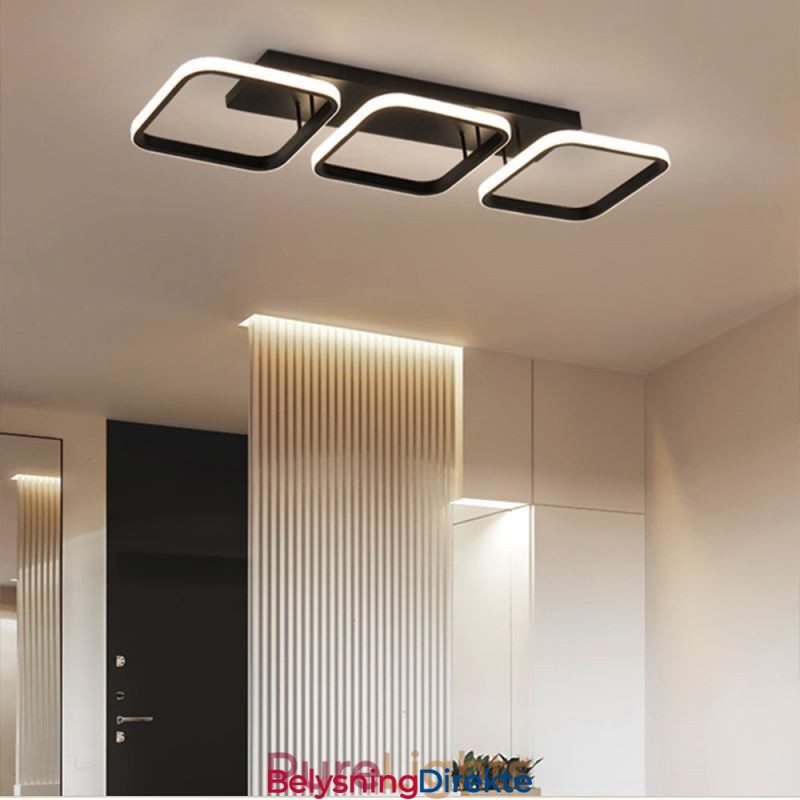 Moderne Minimalistisk Innfelt Akryl Firkantet Ramme Taklampe