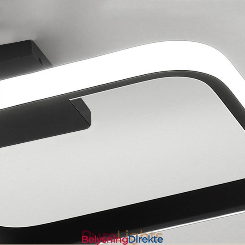 Moderne Minimalistisk Innfelt Akryl Firkantet Ramme Taklampe