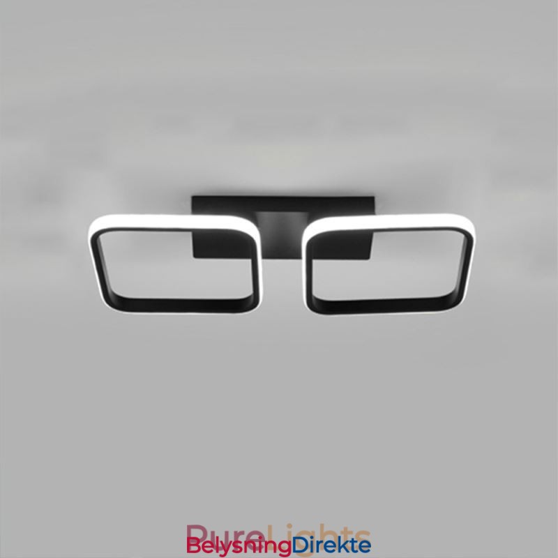 Moderne Minimalistisk Innfelt Akryl Firkantet Ramme Taklampe