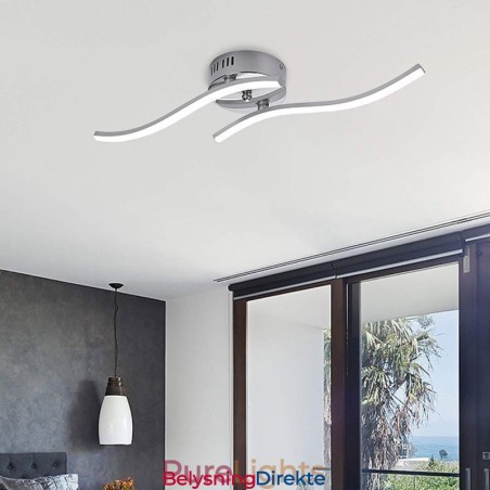 Moderne, Enkel, Innfelt Akrylbølgeformet Taklampe