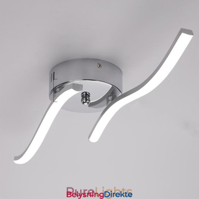 Moderne, Enkel, Innfelt Akrylbølgeformet Taklampe