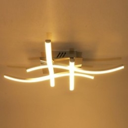 Moderne, Enkel, Innfelt Akryl Taklampe Med 4 Lys, Bølgeformet