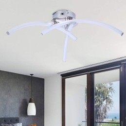 Enkel, Innfelt, Bueformet Akrylkryss-Taklampe