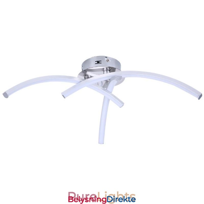 Enkel, Innfelt, Bueformet Akrylkryss-Taklampe