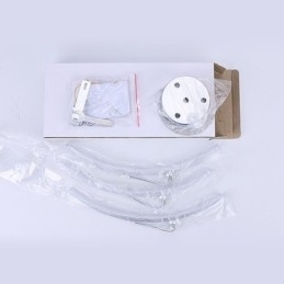 Enkel, Innfelt, Bueformet Akrylkryss-Taklampe