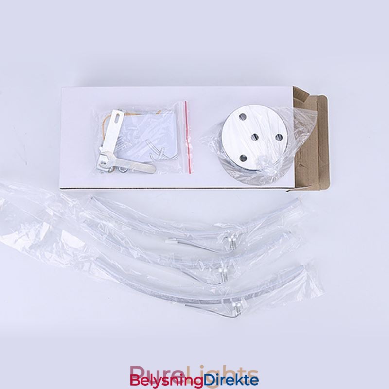 Enkel, Innfelt, Bueformet Akrylkryss-Taklampe