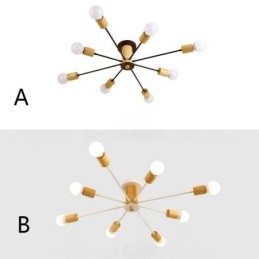 Moderne Magic Beans Innfelt Lysekrone Med Gren I Tre