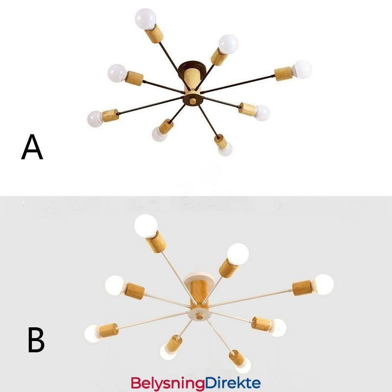 Moderne Magic Beans Innfelt Lysekrone Med Gren I Tre