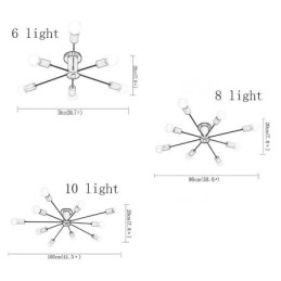 Moderne Magic Beans Innfelt Lysekrone Med Gren I Tre