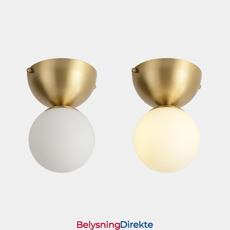 Nordisk Messing Mini Innfelt Taklampe For Foajebelysning