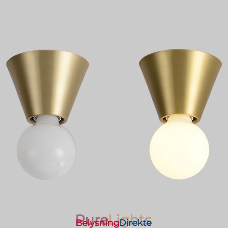 Nordisk Messing Mini Innfelt Taklampe