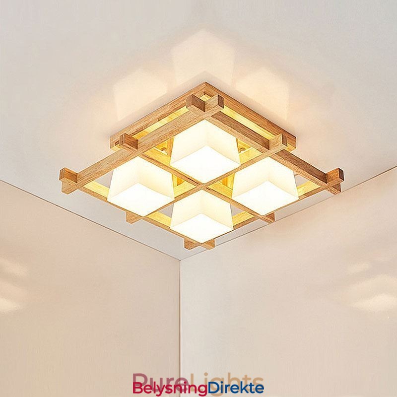 Nordisk Firkantet, Innfelt Taklampe I Gummitre