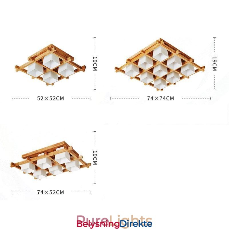 Nordisk Firkantet, Innfelt Taklampe I Gummitre